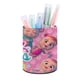 thumbnail image 1 of Cry Babies Bebé-theme Cylinder Pen Holder Pencil Organizer with Flannel Lining PVC Leather Material Cardboard Base for study work 10*8CM, 1 of 6