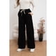thumbnail image 3 of Pantalón Mujer Bolsillo Botones Pierna Ancha Wide Leg Cotele 7130, 3 of 4