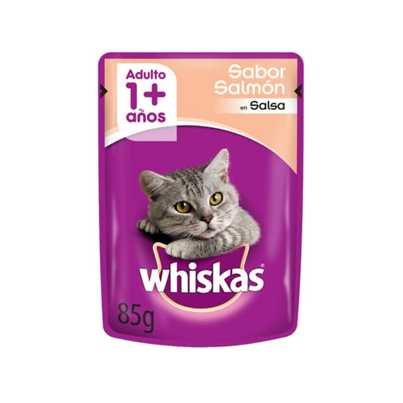 Sobres de Alimento Húmedo Whiskas Salmón 12 un.