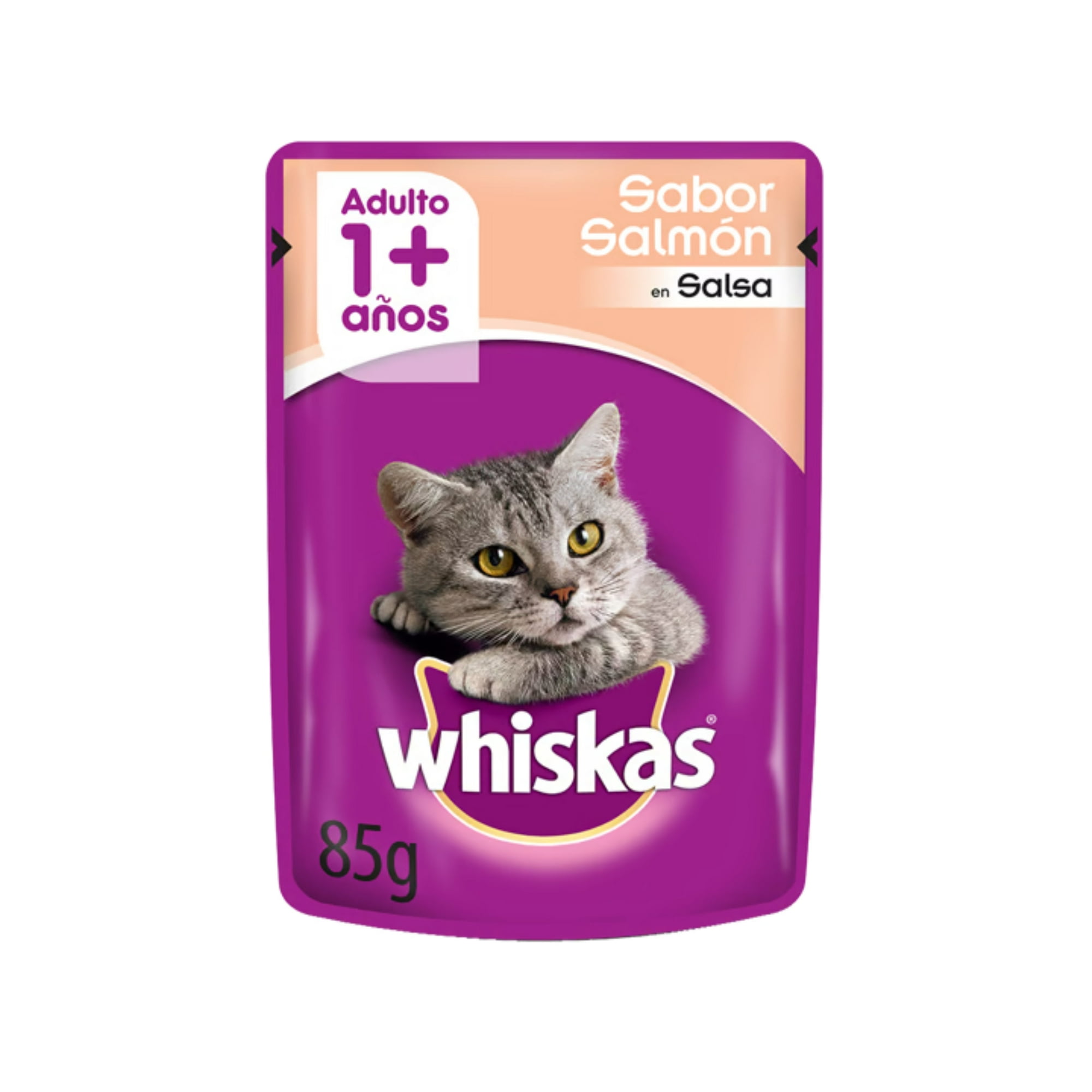 Sobres De Alimento Húmedo Whiskas Salmón 12 Un.