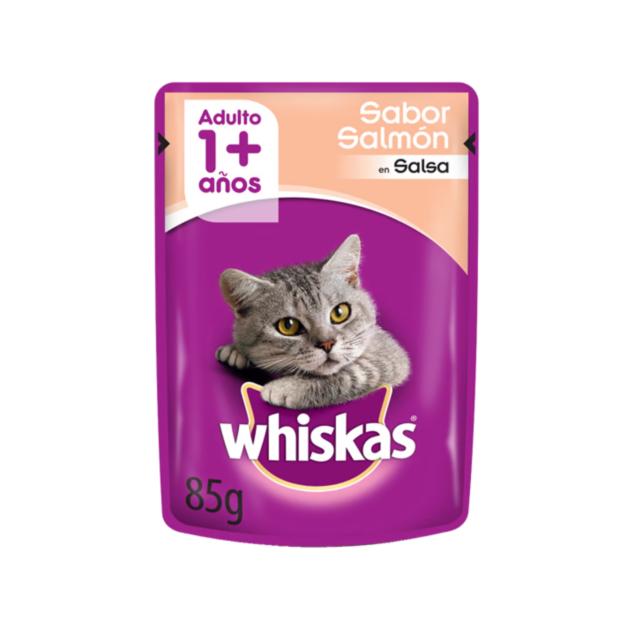 Sobres De Alimento Húmedo Whiskas Salmón 12 Un.