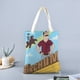 thumbnail image 2 of Sr. Birchum Bolso de tela con estampado de lienzo para mujer, bolsa de compras reutilizable y estética, con cremallera interior, regalo para mujer, 35 × 40 cm., 2 of 6
