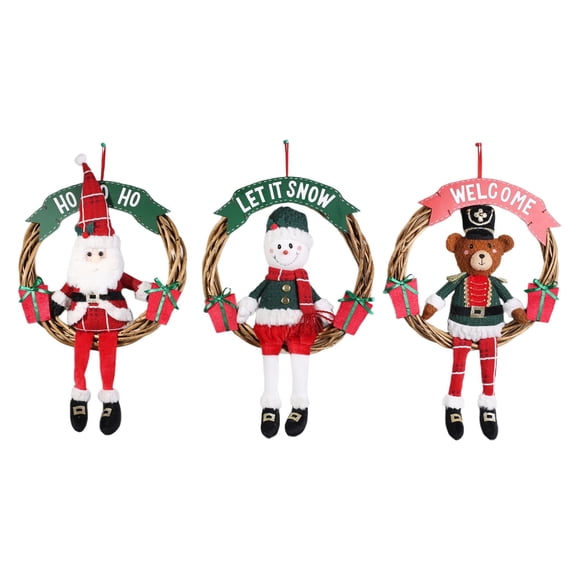 Corona para puerta navidad 1u, surtido