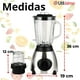 thumbnail image 3 of Licuadora Juguera Multifuncional 2 en 1 + Picadora 1000W de potencia Jarra de Vidrio, 3 of 8