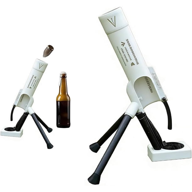 Abridor cerveza botella forma mortero 51mm táctico lanzador chapas base 6.6cm manos libres