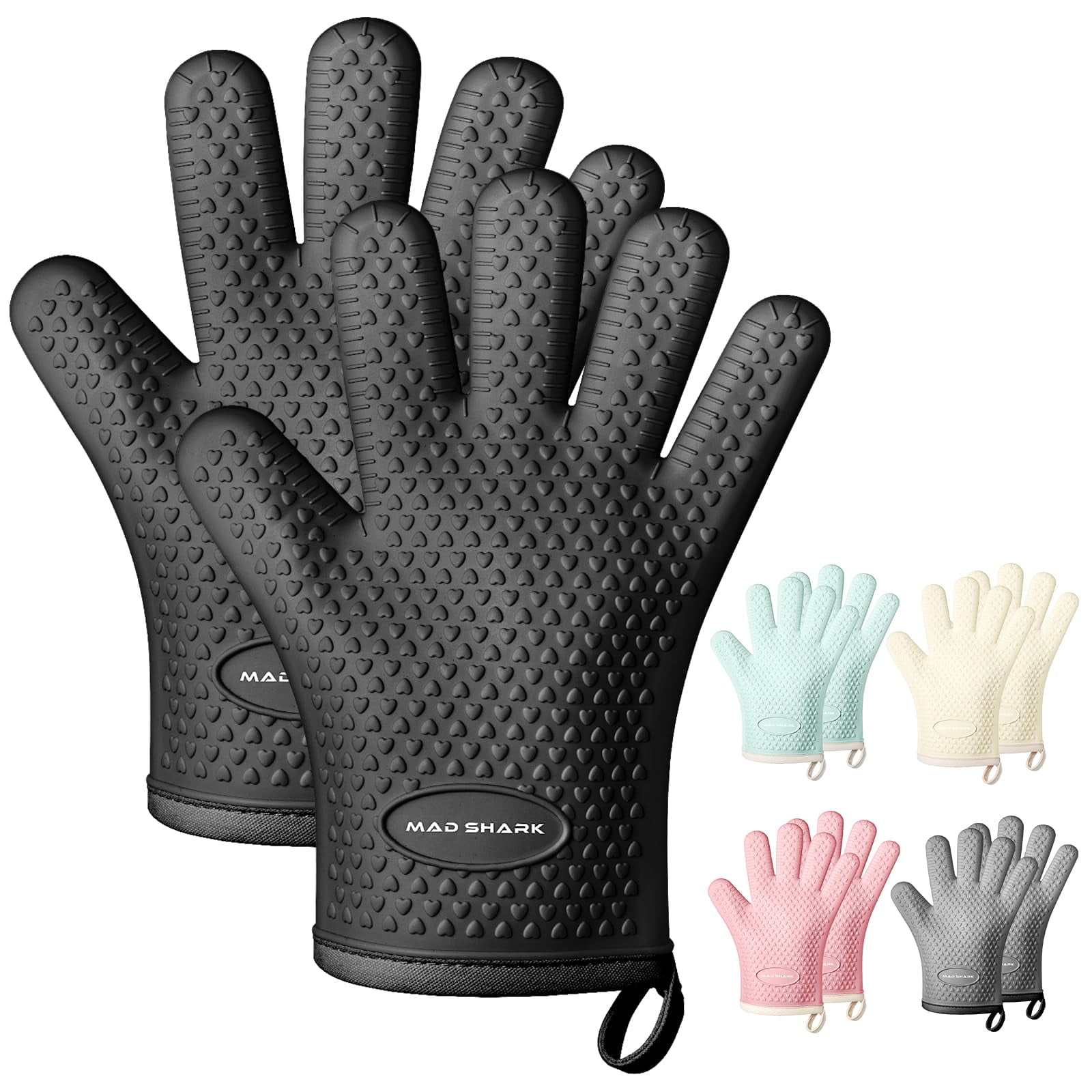 Guantes De Cocina Mad Shark, Resistentes Al Calor, 450 °c, De Silicona