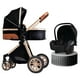 thumbnail image 1 of Coche Cuna Con Silla Nido Y Accesorios LuBabycas Negro, 1 of 8