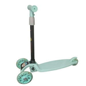 Velazio - Scooter Monopatin 3 Ruedas Led Plegable Altura Ajustable