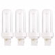 thumbnail image 1 of Bombilla CFL KOR de 13 W, 4100 K, base GX23-2, color blanco frío (paquete de 4), 1 of 4