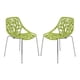 thumbnail image 1 of Silla de comedor LeisureMod Asbury Modern, juego de 2 unidades, color verde, 1 of 9