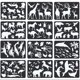 thumbnail image 1 of Plantillas de pintura de animales CSPRING 12 piezas 30 × 21 cm, 1 of 6