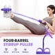 thumbnail image 2 of Banda resistencia tirador tobillo pedal 4 tubos entrenamiento hombre mujer gimnasio hogar, 2 of 7