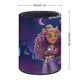 thumbnail image 2 of Monster High-theme Cylinder Pen Holder Pencil Organizer with Flannel Lining PVC Leather Material Cardboard Base for study work 10*8CM, 2 of 6
