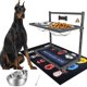 thumbnail image 1 of Comederos para perros SHAINFUN de altura ajustable, 3000 ml, metal, 1 of 7