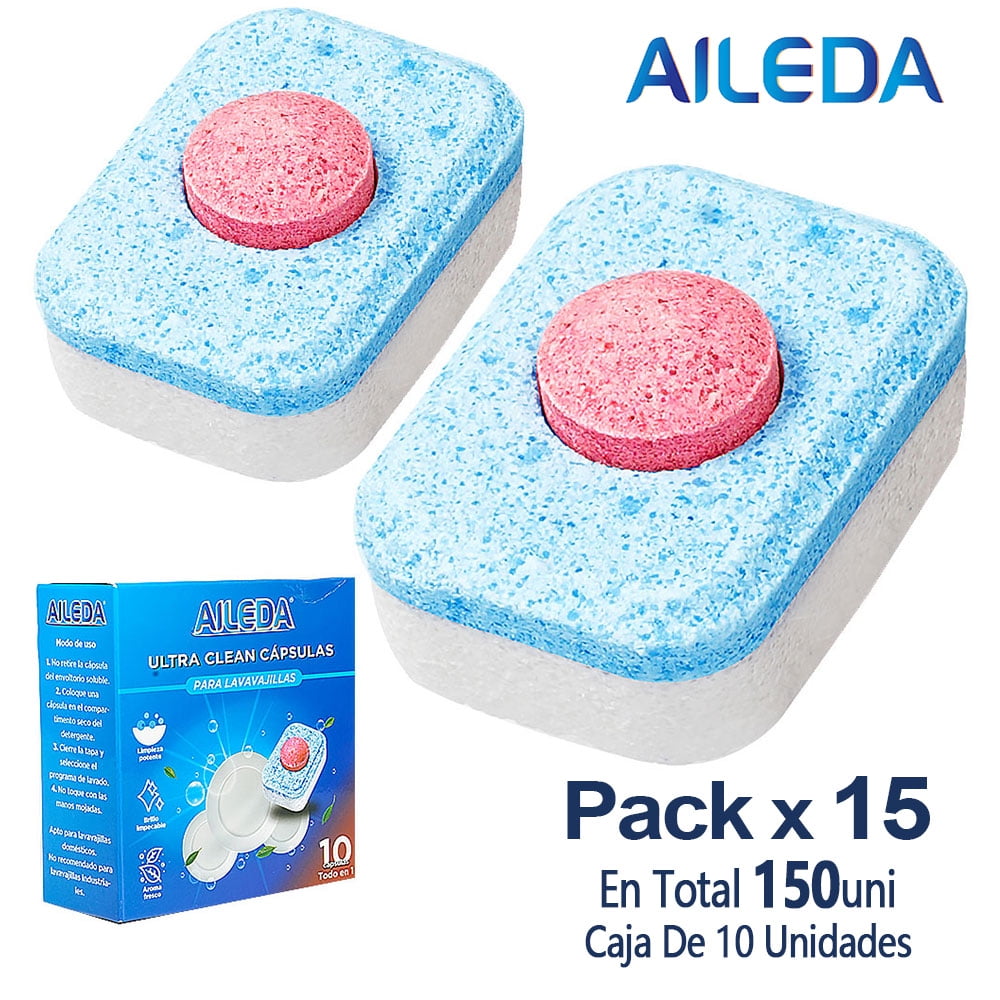 Aileda Ultraclean Cápsulas Para Lavavajillas 10 Tableta Caja （total 15 Cajas）