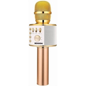 Micrófono De Karaoke Inalámbrico Bluetooth Bonaok 3 En 1 Portátil