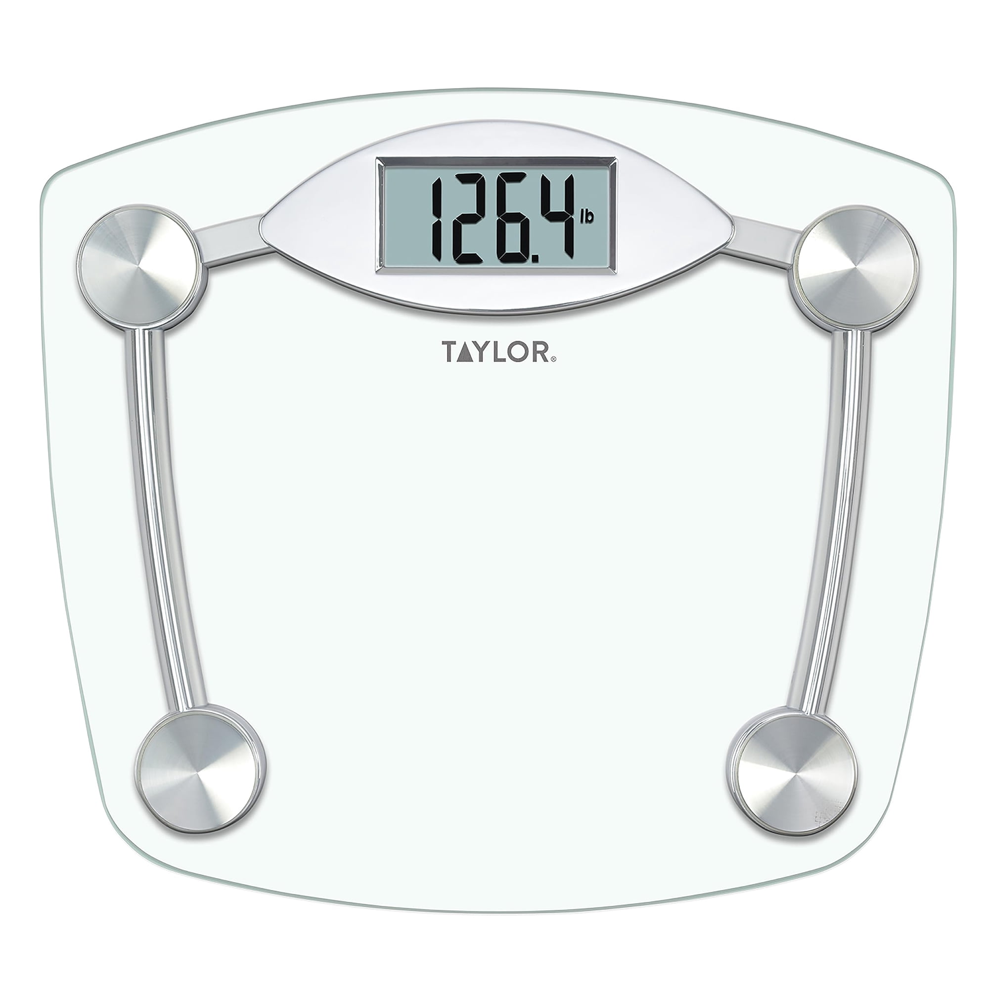Báscula De Baño Taylor Digital De Vidrio Transparente De 180 Kg/400 Libras