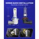 thumbnail image 2 of Lámpara LED AUTOONE 9005 HB3 6000K sin ventilador, 2 piezas, 2 of 3