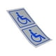thumbnail image 1 of 1 par de pegatinas de señal para silla de ruedas, señalización autoadhesiva, señal de identificación, fácil instalación, accesorios para coche, lugar, 1 of 5