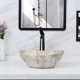 thumbnail image 3 of Lavabo tipo cuenca Davivy ovalado de 41 cm x 33 cm con marmoleado y drenaje emergente, 3 of 9