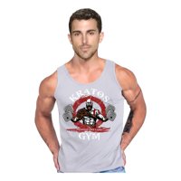 Persodesign - Polera Kratos Gym Musculosa Tank Algodon Talla S Gris Hombre