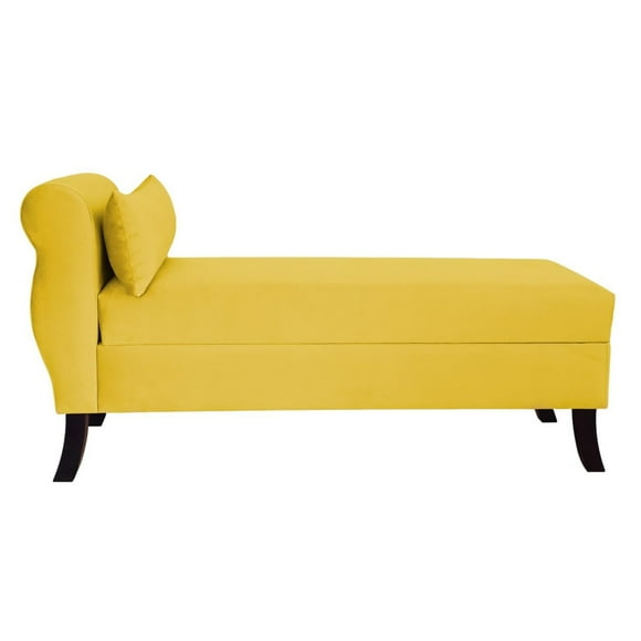 Banqueta Baul New Diva Color Amarillo