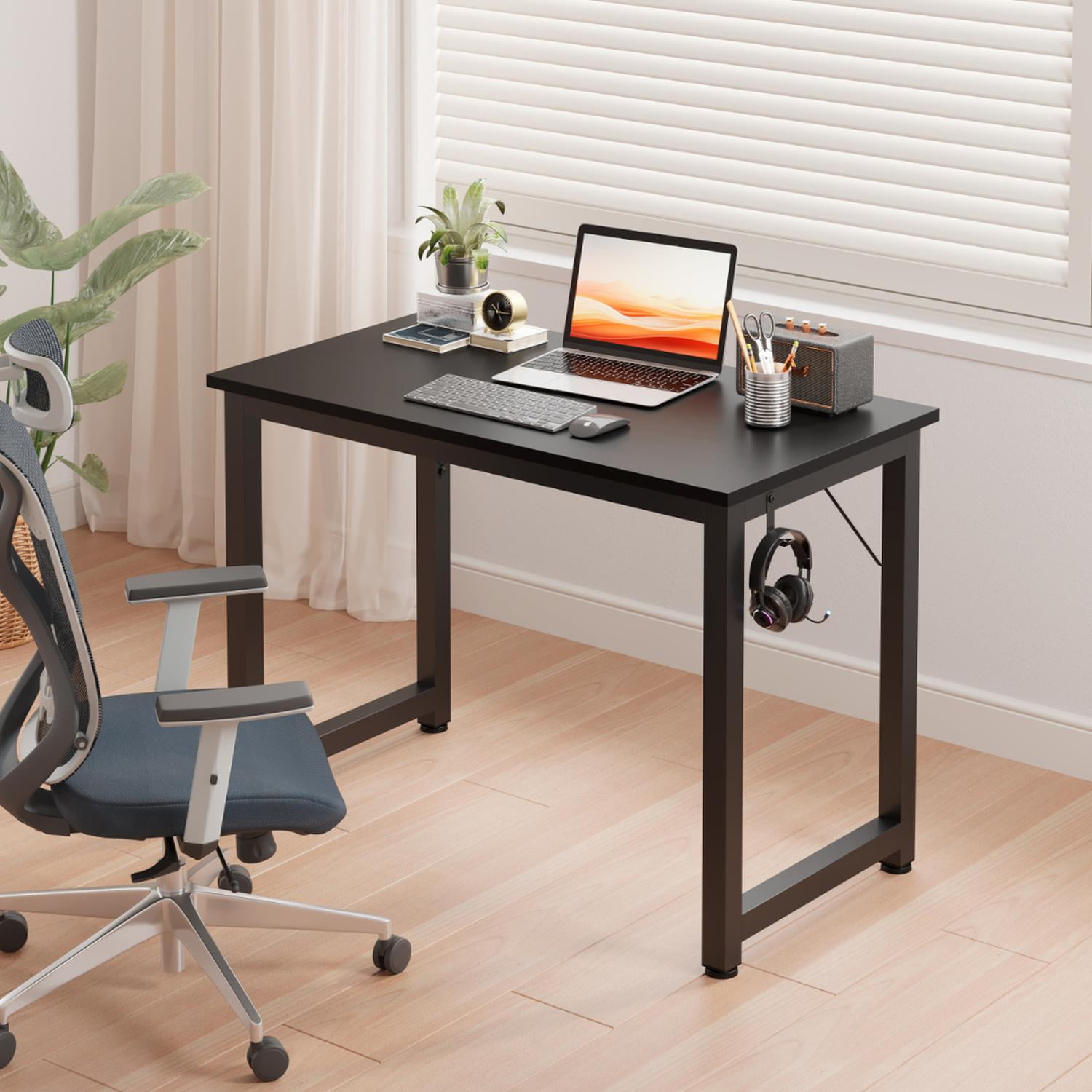 Pandalino - Escritorio Connor Negro 100cm | Oficina En Casa Negro