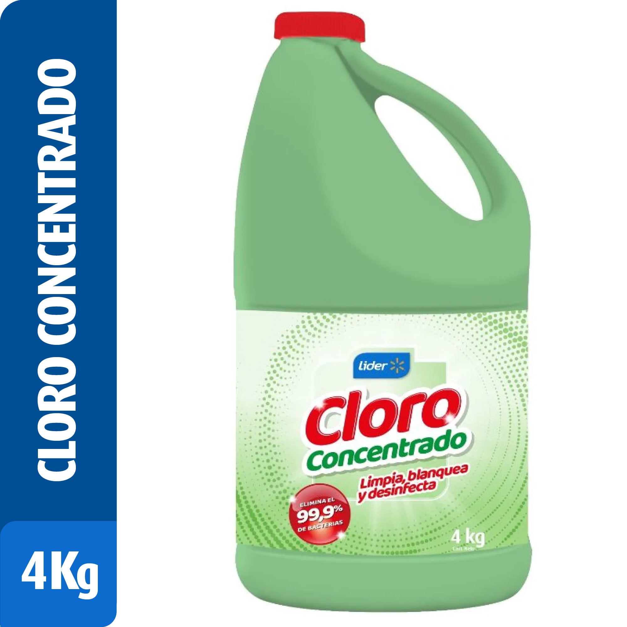 Cloro Líquido Conentrado Botella 4 kg Lider