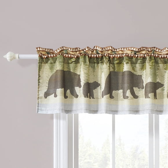 Cenefa para ventana Greenland Home by The Lake, 84 x 40 cm, color natural