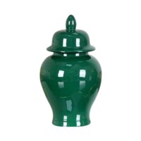 Magideal - Jarrón De Cerámica Jengibre Jarro De Almacenamiento Centros De Mesa Chinos Jarras De Almacenamiento De Té De Florero De Cerámica Para Floral