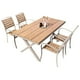 thumbnail image 1 of Juego De Comedor Exteriores 150CM Y 4 Sillas Impermeables, 1 of 8