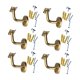 thumbnail image 2 of 6 Piezas De Soporte De Barandilla De Acero Inoxidable Para Escaleras De Pasillo, Soportes De Pasamanos De 6 Cm X 6 Cm, Curva Fija, 2 of 5