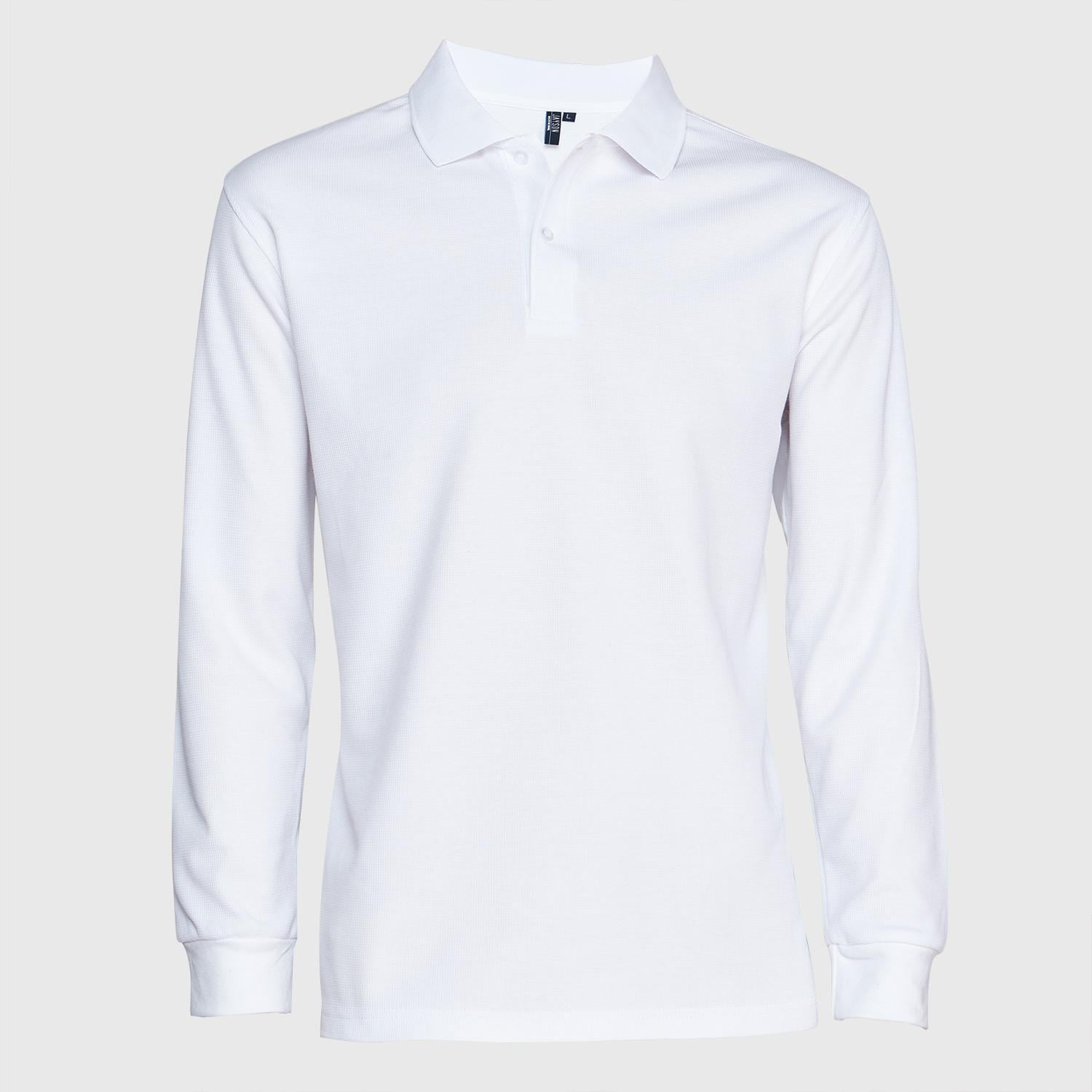 Jayson - Polera Ml Hombre Waffle Blanco L