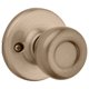 thumbnail image 3 of Tummy Knob Kwikset Tylo de latón envejecido para diestros o zurdos, 3 of 4