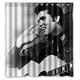 thumbnail image 1 of Cortina de ducha con ganchos para baño, diseño del popular cantante de rock Elvis Presley, tamaño 66 x 72 pulgadas, 1 of 3