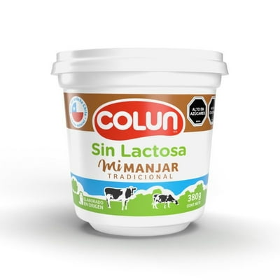 Manjar Sin Lactosa Pote 380 G Colun