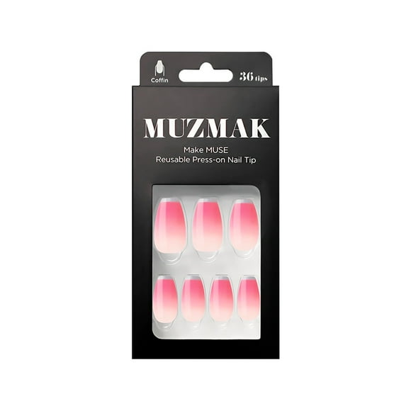 - Uñas Press On Bare Pink Coffin 36 U.