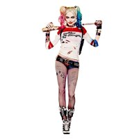 Genérica - Tatoo Harley Quinn - Cosplay - Disfraz - Versión 1 - Grande Blanco M