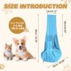 thumbnail image 2 of Uxcell Transportador de Perro en Bandolera para Perros y Gatos Pequeños de Hasta 16.5 Libras, Malla Transpirable con Bolsillo, Bolsa de Hombro Cruzada para Mascotas, (Azul Claro, 1 Unidad), 2 of 6