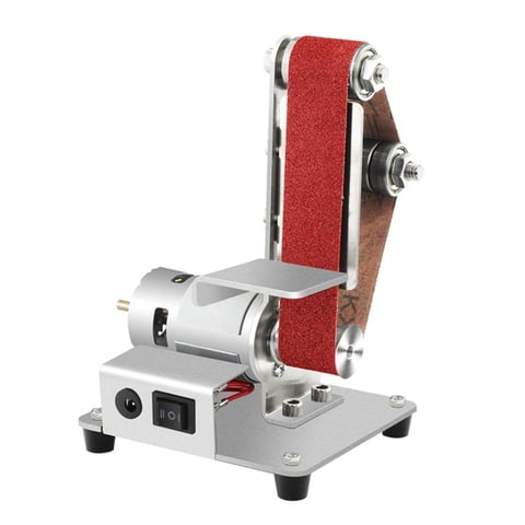 Magideal - Mini Lijadora De Banda, Amoladora De Banco, Lijadora, Afiladora De Cuchillos Eléctrica Compacta, Amoladora De Cuchillos Para La Fabricación De Cuchill