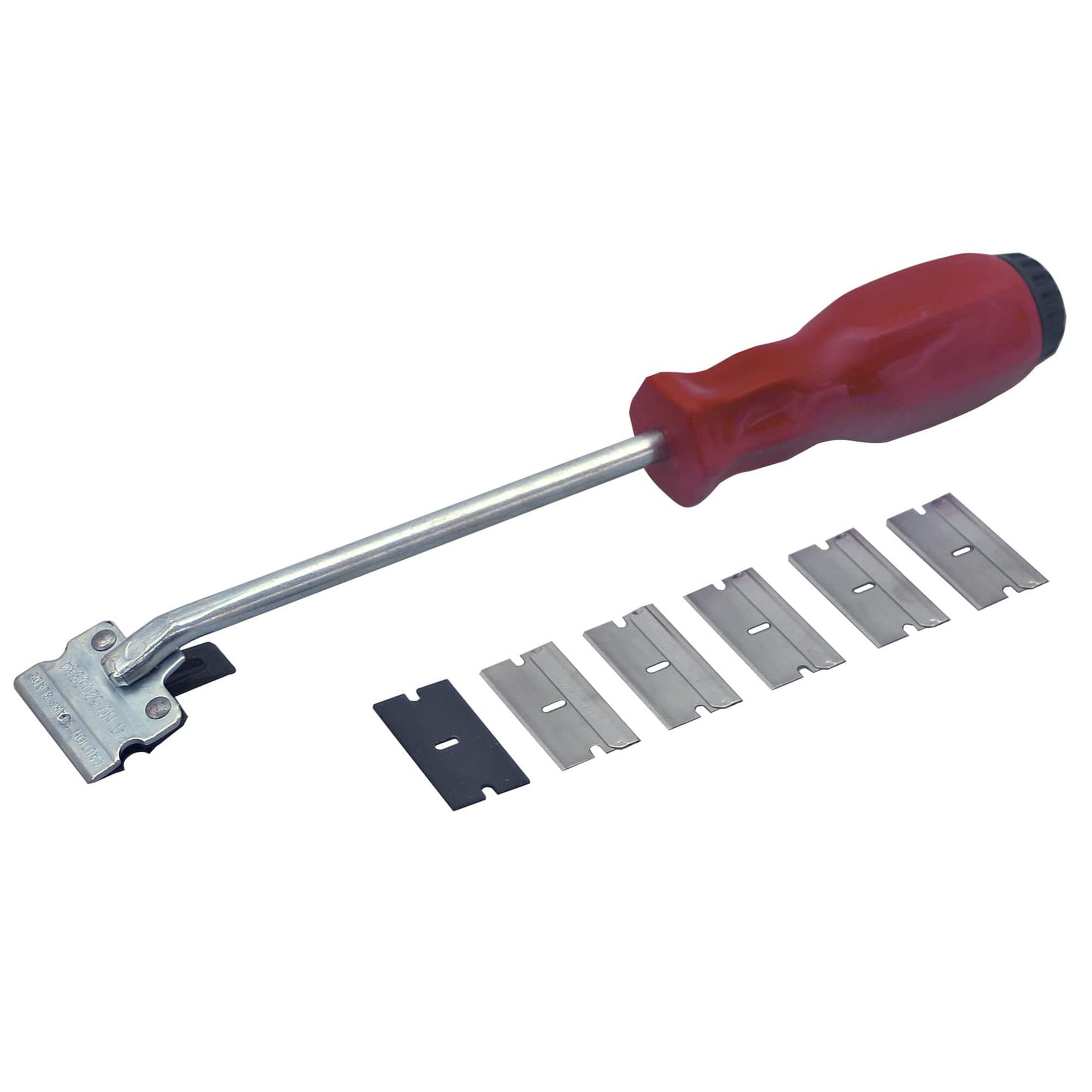 Lisle Corporation - Rascador Razor Blade Lisle 52000 Con 5 Cuchillas De Acero Inoxidable