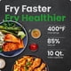 thumbnail image 2 of Asador digital multifuncional Air Fryer Chefman de 10 litros, color negro, 2 of 8