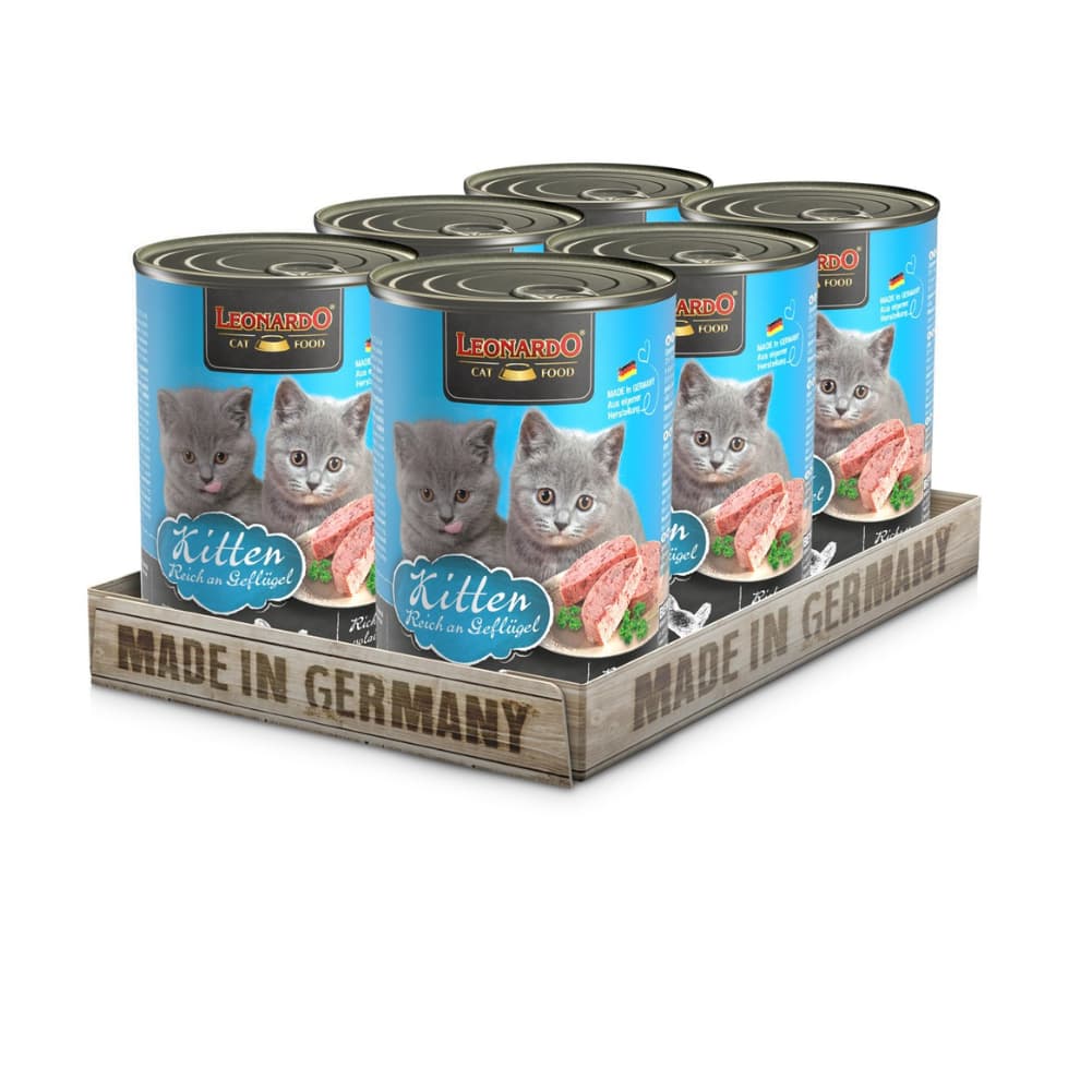 Leonardo - Display 6 Unidades Alimento Super Premium Para Gatos Sabor Pollo 400 G