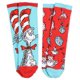thumbnail image 1 of Calcetines Bioworld Dr. Seuss con gato con sombrero y pescado para niños de 7 a 9 años, 1 of 5