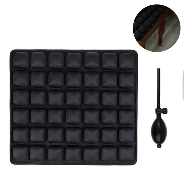 1 cojín inflable para asiento de coche, funda transpirable para aliviar el dolor de espalda, ciática y coxis.