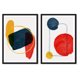 thumbnail image 1 of Set de Cuadros Abstracto Color con Marco Negro, 1 of 1