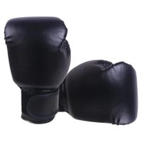 Magideal - Guantes De Boxeo Para Niños Y Adultos, Guantes De Entrenamiento De Boxeo Para Niños Y Jóvenes Profesionales, Guantes De Material Cuero Pu Transpirables De Niño Negro