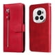 thumbnail image 4 of Funda con Cremallera para Honor Magic 6 Pro, Carcasa Cartera de Cuero PU con Soporte y Tarjetero, 4 of 6