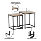 thumbnail image 2 of Set 2 Mesas Laterales Centro Industrial Elegante Minimalista, 2 of 3