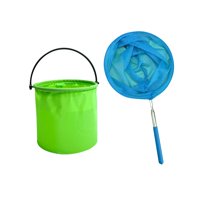 Magideal - Red De Pesca Colorida Para Niños, Captura Y Liberación, Juguete De Camping, Ligero, Extensible Para Viajes, Playa, Lago, Mariquita, Captura De